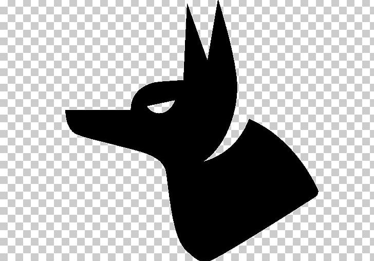 Ancient Egypt Anubis Icon Symbol PNG, Clipart, Ancient Egyptian Deities, Angle, Beak, Bird, Black And White Free PNG Download