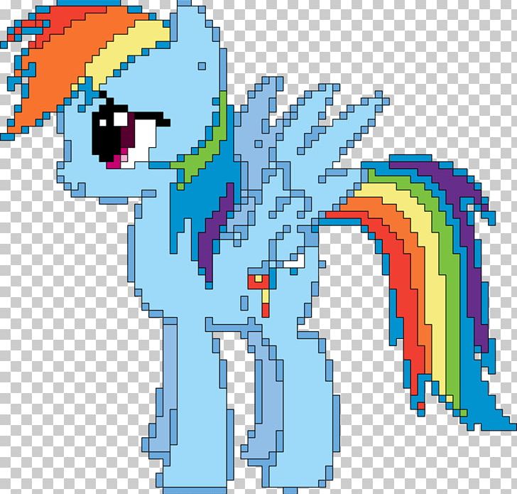 Rainbow Dash Pixel Art Horse PNG, Clipart, Animals, Area, Art, Cartoon, Communication Free PNG Download