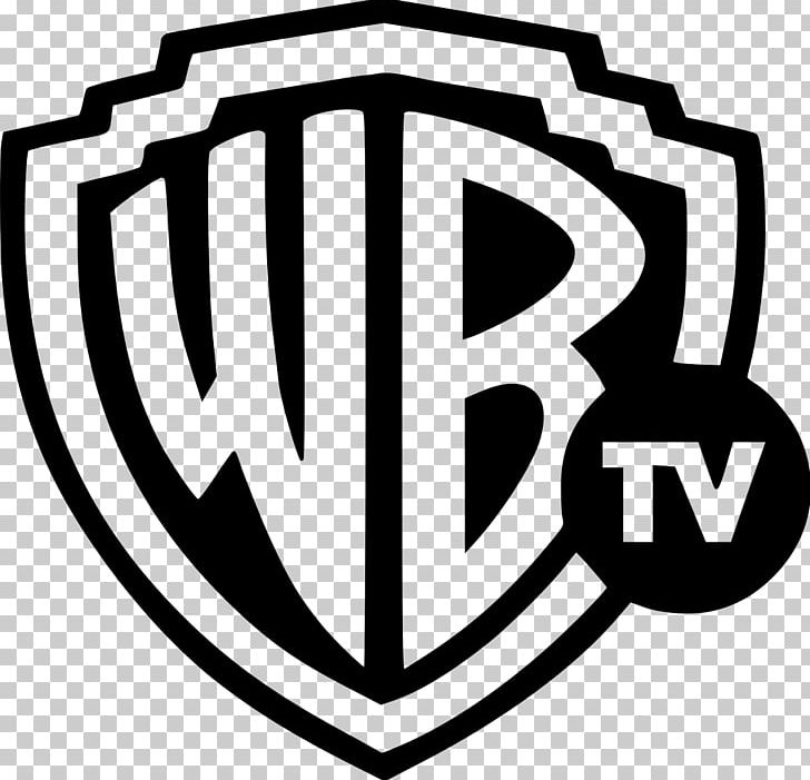 Warner TV Television Channel WB Channel Logo TV PNG, Clipart, Area, Arrowverse, Black And White, Brand, Channel Free PNG Download