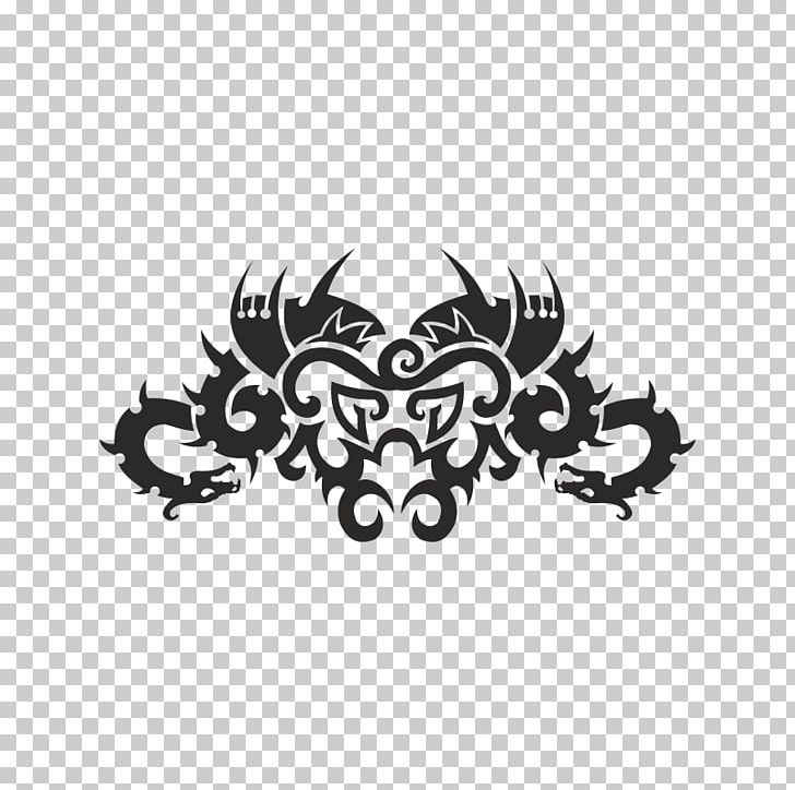 Chinese Dragon Tattoo Decal PNG, Clipart, Black, Black And White, Cdr, Chinese Dragon, Decal Free PNG Download