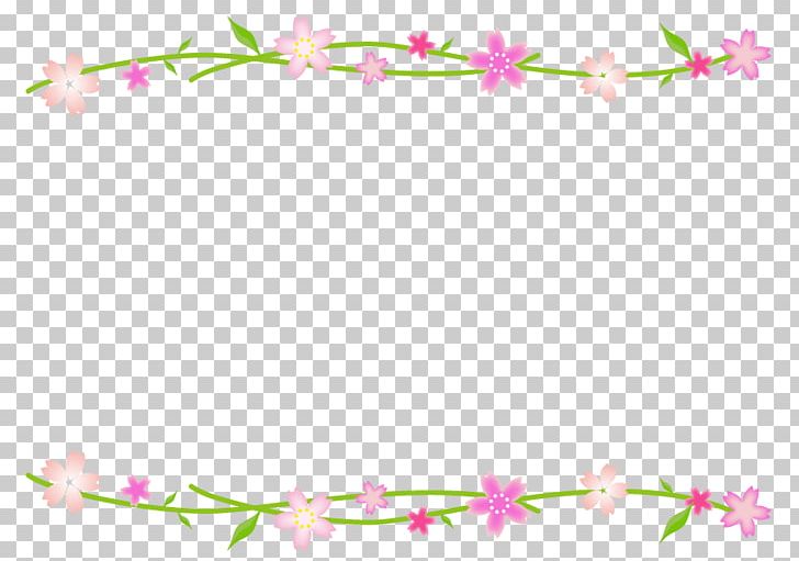 Simple Cherry Blossom Frame. PNG, Clipart, Area, Art, Blossom, Branch, Cherry Blossom Free PNG Download