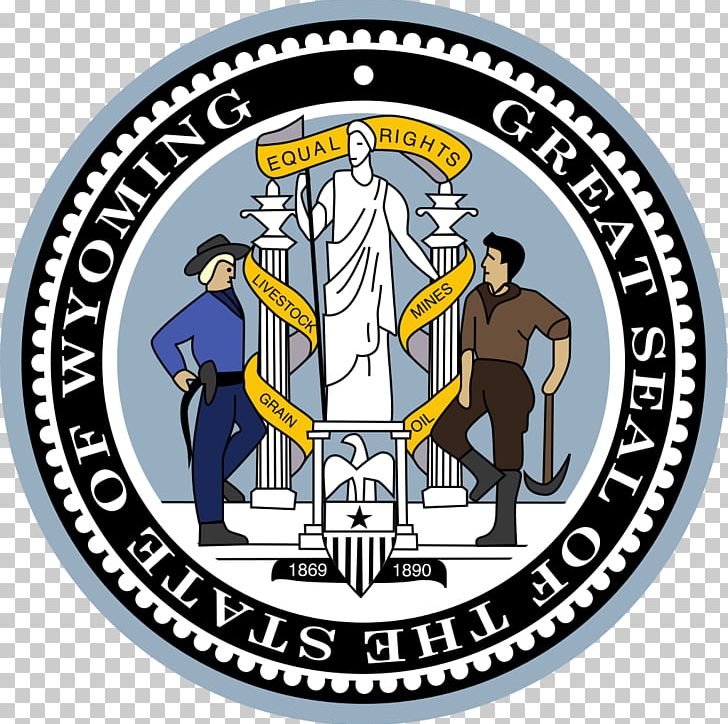 Seal Of Wyoming Flag Of Wyoming Great Seal Of The United States Wyoming Supreme Court PNG, Clipart, Area, Badge, Brand, Court, Emblem Free PNG Download