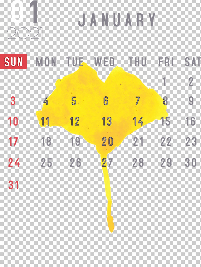 Leaf Yellow Font Line Meter PNG, Clipart, Biology, Geometry, January, January Calendar, Leaf Free PNG Download