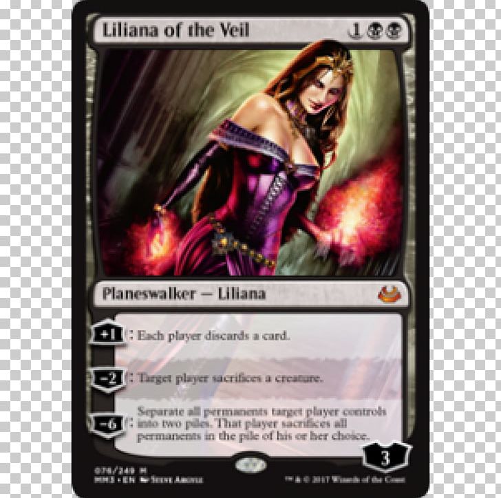 Magic: The Gathering Liliana Of The Veil Modern Masters 2017 Edition Planeswalker PNG, Clipart, Game, Games, Innistrad, Liliana, Liliana Of The Veil Free PNG Download