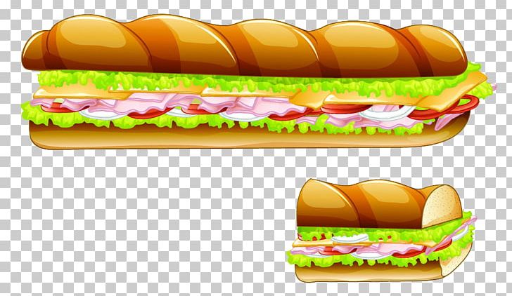 Submarine Sandwich Hamburger Junk Food Hot Dog Fast Food PNG, Clipart, Bread, Breakfast, Breakfast Food, Cheeseburger, Cuisine Free PNG Download