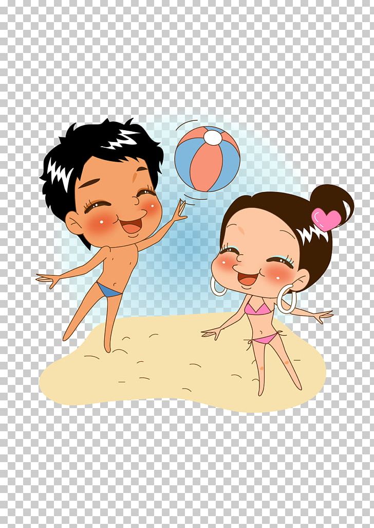 Beach Volleyball Illustration PNG, Clipart, Arm, Art, Beach, Beach Party, Beach Vector Free PNG Download