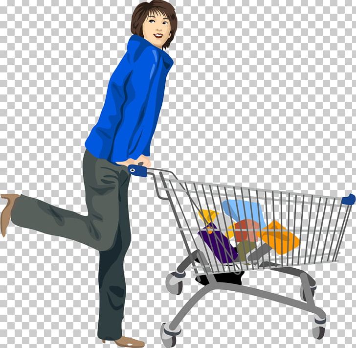 Shopping Cart Illustration PNG, Clipart, Blue, Business Woman, Cart, Cartoon, Cart Vector Free PNG Download