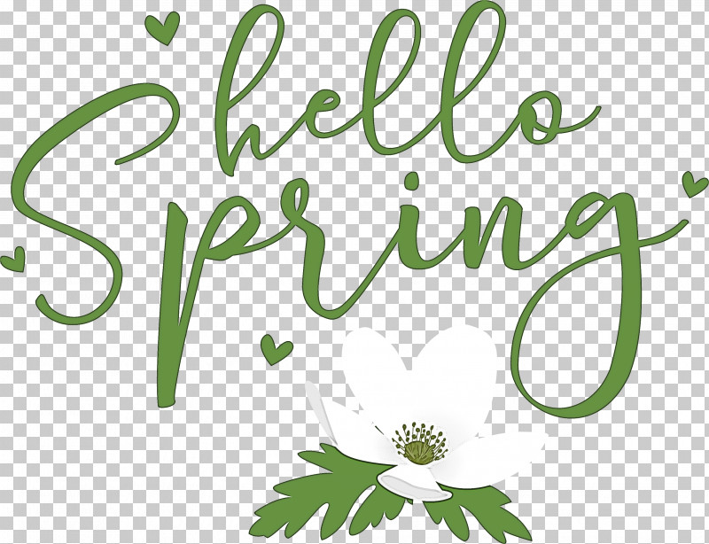Hello Spring Spring PNG, Clipart, Floral Design, Flower, Green, Hello Spring, Leaf Free PNG Download