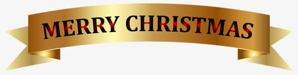 Merry Christmas Banner Gold PNG, Clipart, Banner Clipart, Banners, Christmas, Christmas Clipart, Christmas Decoration Free PNG Download