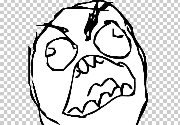 Rage Comic Internet Meme Trollface Comics PNG, Clipart, Black, Comics, Dog Like Mammal, Eye, Face Free PNG Download