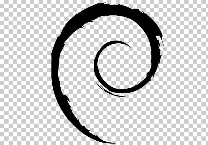 Debian Linux Distribution Software Repository PNG, Clipart, Artwork, Black, Black And White, Circle, Computer Icons Free PNG Download