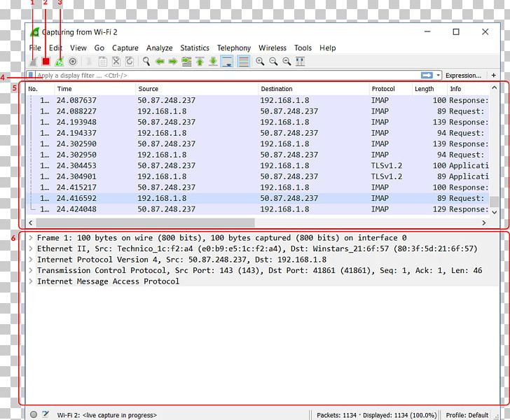 Wireshark Screenshot Packet Analyzer Frame Computer Network PNG, Clipart, Area, Computer Network, Computer Program, Frame, Header Free PNG Download