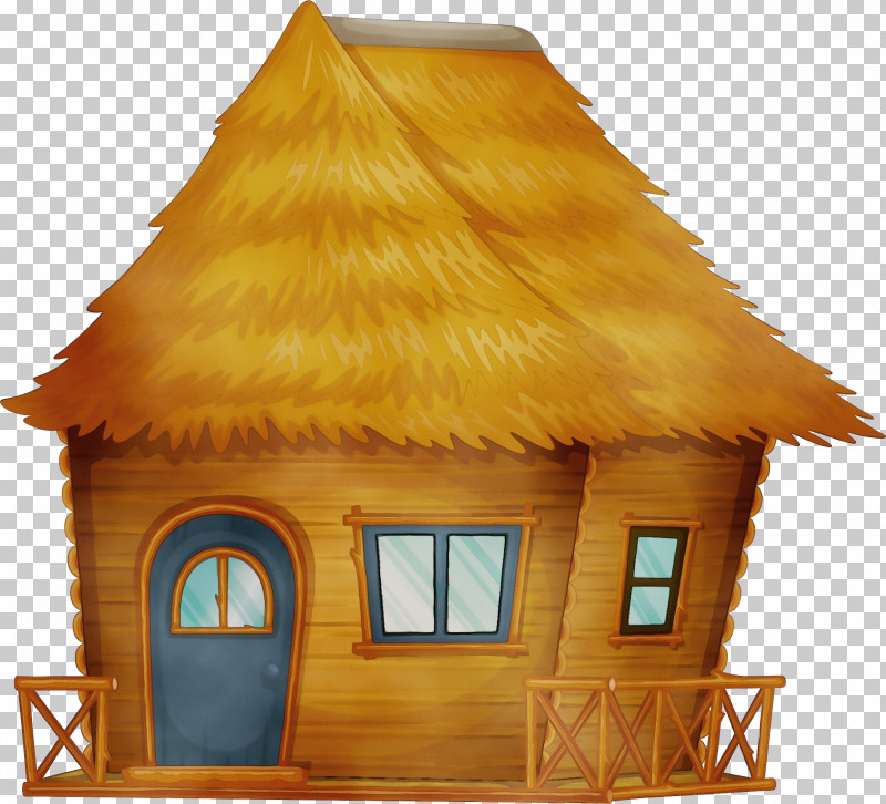 Yellow Roof House Hut Home PNG, Clipart, Building, Cottage, Home, House, Hut Free PNG Download