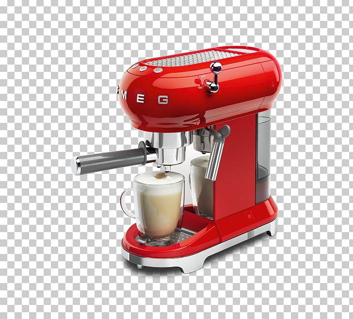 Espresso Coffeemaker Cafe Smeg ECF01 PNG, Clipart, Cafe, Cafe Racer, Coffee, Coffeemaker, Espresso Free PNG Download