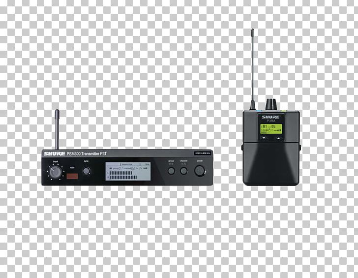 Wireless Microphone Shure P3TRA215CL PSM300 Wireless Stereo Personal Monitor System Headphones PNG, Clipart, Aerials, Audio Receiver, Electronics, Electronics Accessory, Headphones Free PNG Download