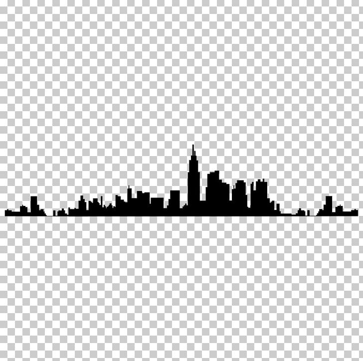 Skyline Art New York City Sticker PNG, Clipart, Adhesive, Art, Black And White, Brush, Cidades Free PNG Download