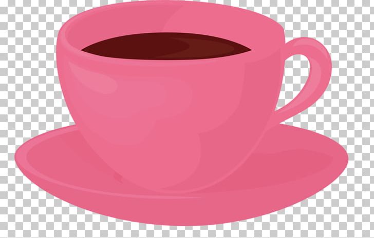 pink coffee cup clipart