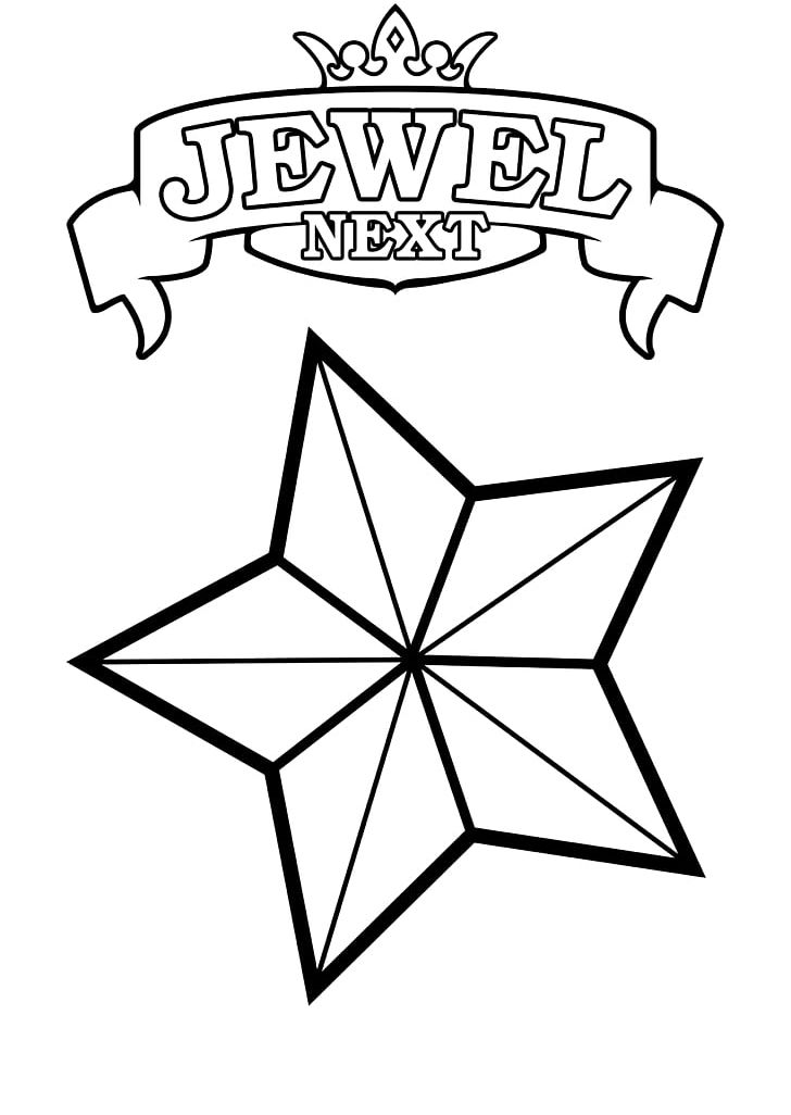 Coloring Book Ruby Child Star Gemstone PNG, Clipart, Angle, Area, Black And White, Book, Child Free PNG Download