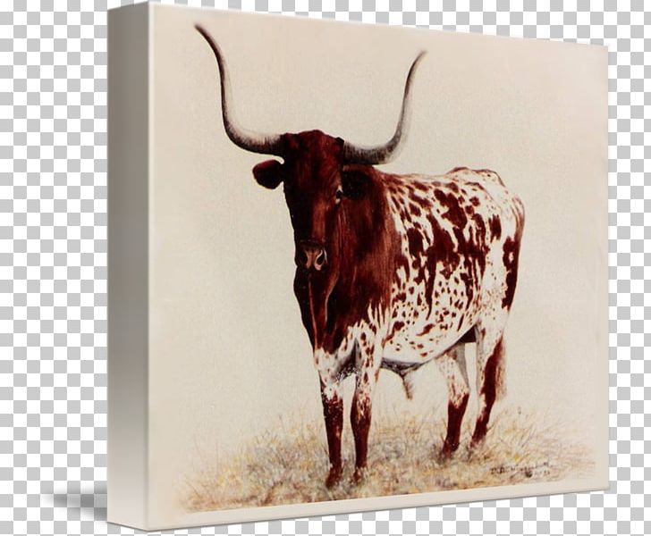 Texas Longhorn Oil Painting Art Canvas PNG, Clipart, Art, Artist, Black And White, Bull, Canvas Free PNG Download