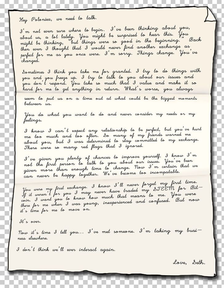 Letter Poloniex Handwriting Breakup PNG, Clipart, Area, Break, Breakup, Break Up, Document Free PNG Download