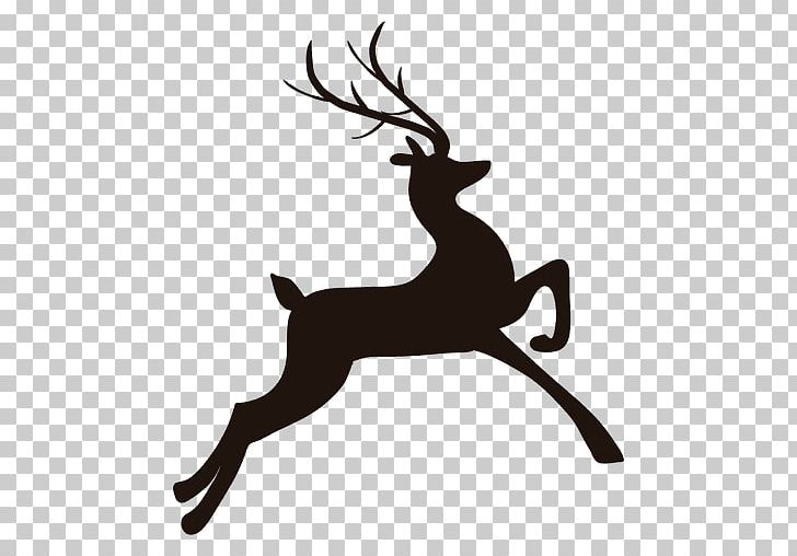 Reindeer Silhouette PNG, Clipart, Antler, Black And White, Cartoon, Deer, Download Free PNG Download