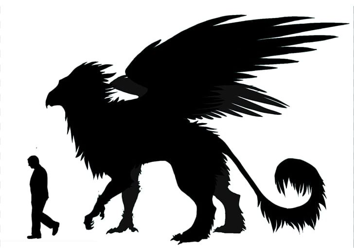 Griffin Silhouette Art PNG, Clipart, Art, Beak, Bird, Bird Of Prey, Black And White Free PNG Download