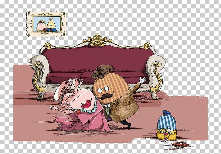 Couch Illustration PNG, Clipart, Cartoon, Cartoon Family, Character, Couch, Designer Free PNG Download
