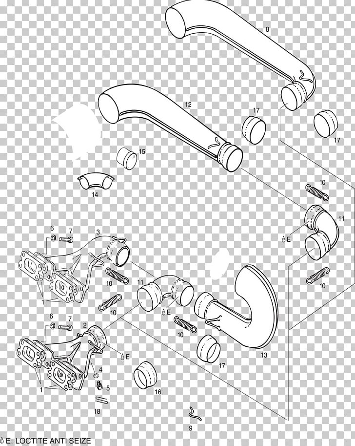 Car Exhaust System Rotax 503 BRP-Rotax GmbH & Co. KG Engine PNG, Clipart, Auto Part, Black And White, Brprotax Gmbh Co Kg, Car, Diagram Free PNG Download