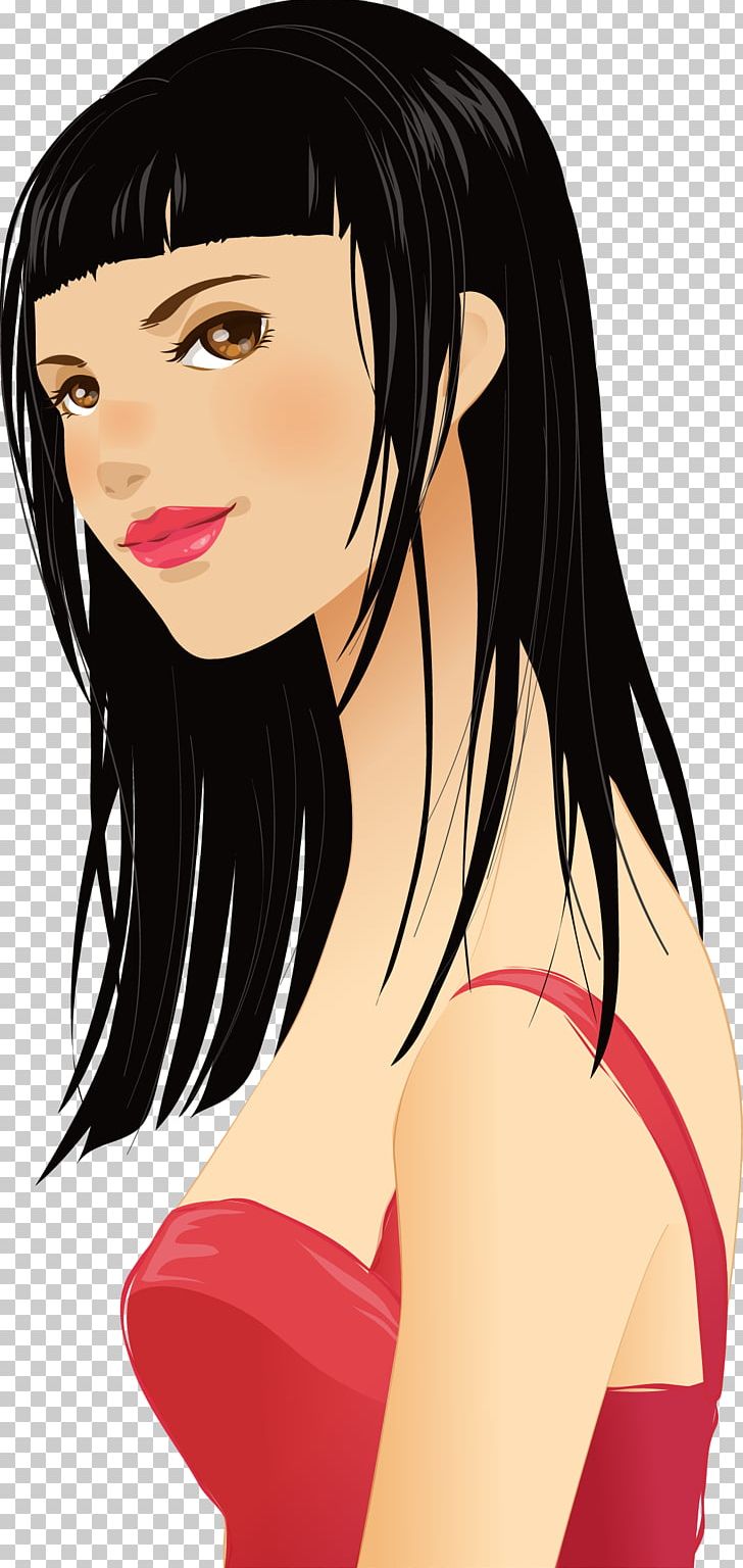 Black Hair Beauty Long Hair Model PNG, Clipart, Arm, Bijin, Cartoon, Fashion, Fictional Character Free PNG Download