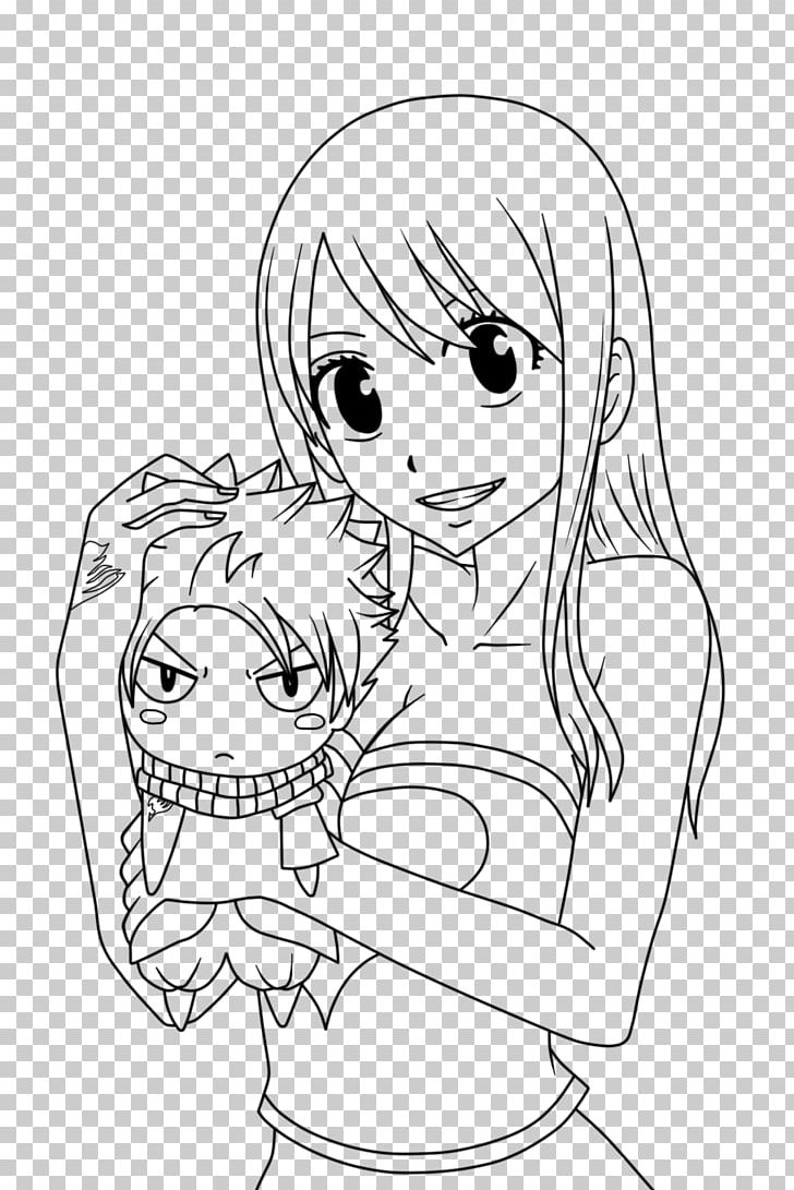 Line Art Erza Scarlet Natsu Dragneel Juvia Lockser Drawing PNG, Clipart, Arm, Black, Black And White, Cartoon, Character Free PNG Download