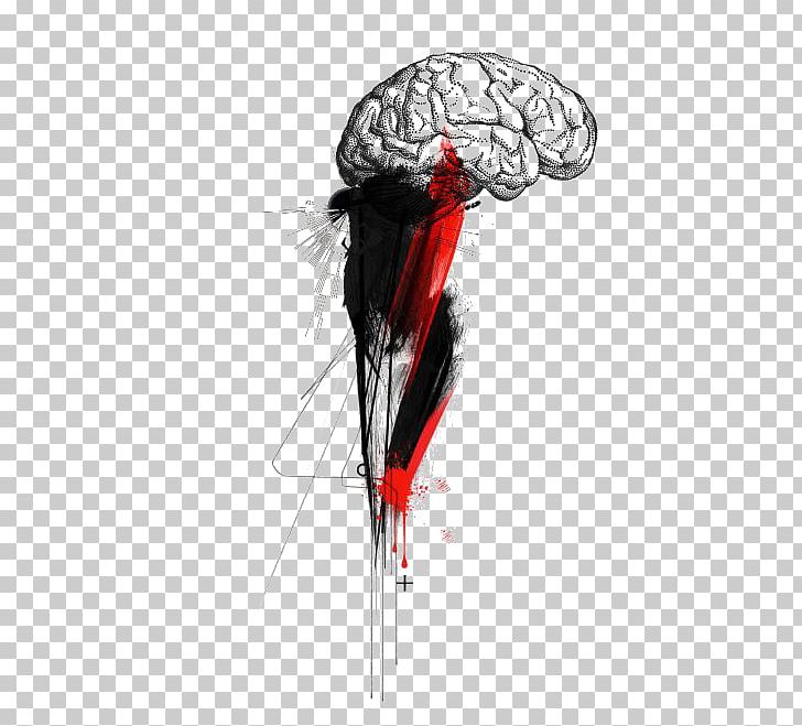 Realistic Trash Polka Tattoo Human Brain PNG, Clipart, Agy, Beak, Bird, Bloodstain, Brain Free PNG Download