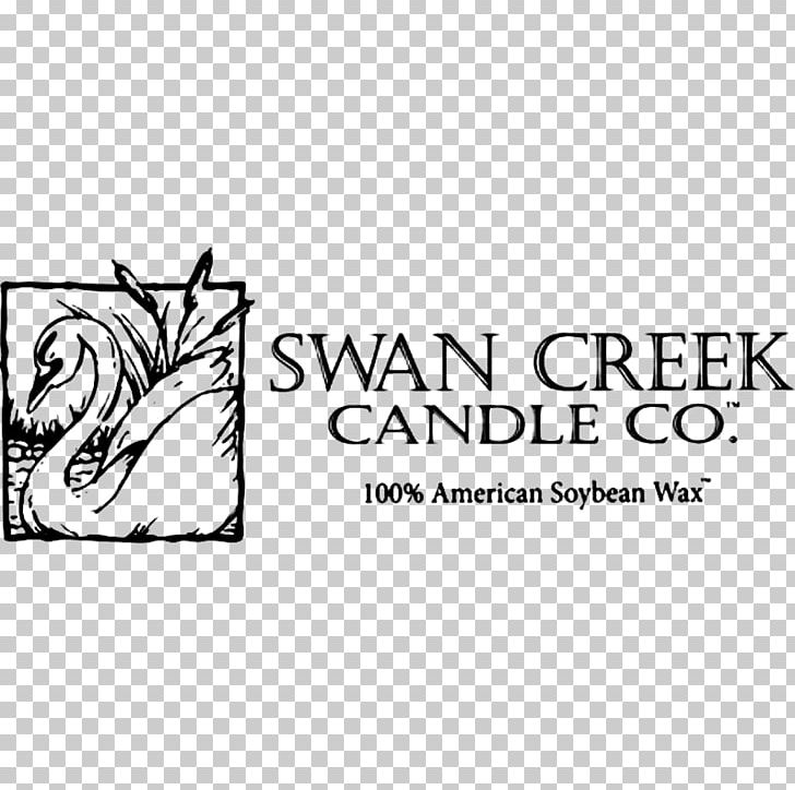 Swan Creek Candle Logo Soy Candle Business PNG, Clipart, Area, Black, Black And White, Black Parade, Brand Free PNG Download
