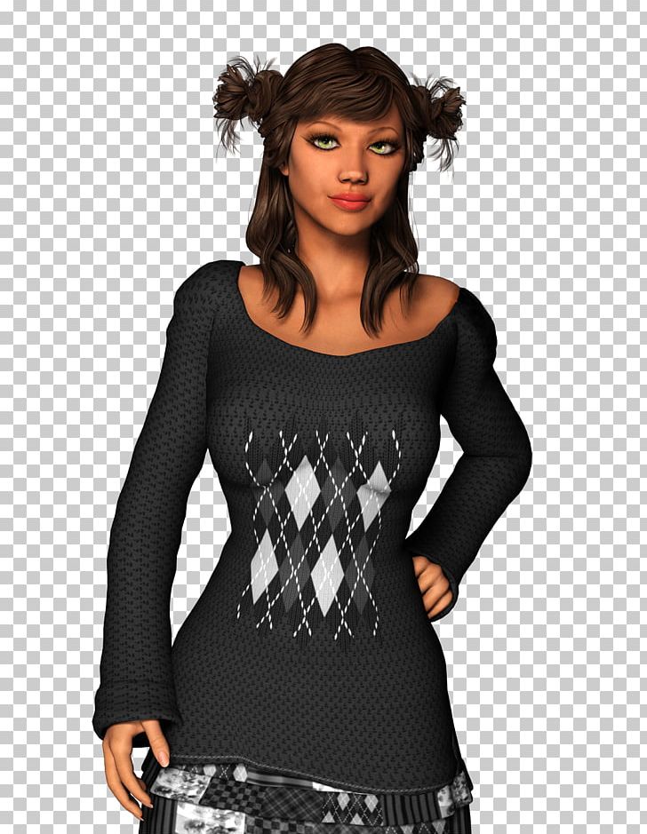Sweater T-shirt Sleeve Woman Fashion PNG, Clipart, Black, Blouse, Clothing, Dress, Fashion Free PNG Download