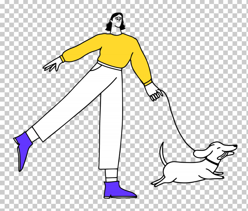 Walking The Dog PNG, Clipart, Character, Clothing, Line Art, New York, Shoe Free PNG Download