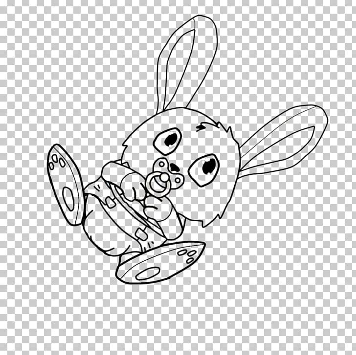 Domestic Rabbit Hare Easter Bunny PNG, Clipart, Animals, Area, Artwork, Black, Black And White Free PNG Download