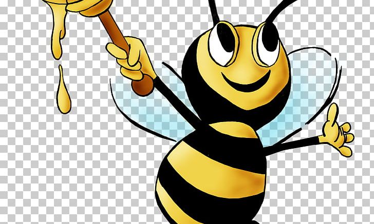 Funny Honey Bee Portable Network Graphics File Format PNG, Clipart, Artwork, Bee, Beehive, Bumblebee, Cartoon Free PNG Download