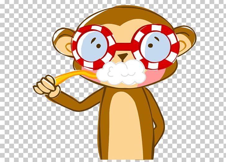 Cartoon Monkey Illustration PNG, Clipart, Animals, Balloon Cartoon, Brush, Brushing Vector, Brush Stroke Free PNG Download