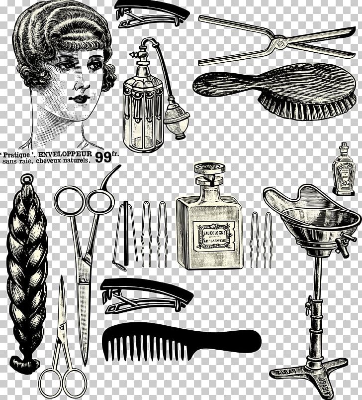 Hairdresser Beauty Parlour Hairstyle Barber PNG, Clipart, Automotive Design, Barber Material, Barbershop, Black And White, Digital Free PNG Download