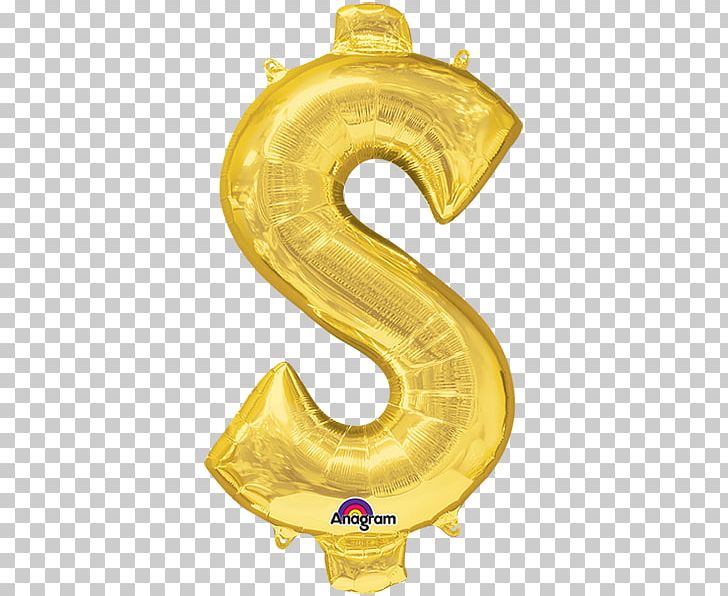 Mylar Balloon Gold Dollar Sign Jewellery PNG, Clipart, Bag, Balloon, Body Jewelry, Bopet, Brass Free PNG Download