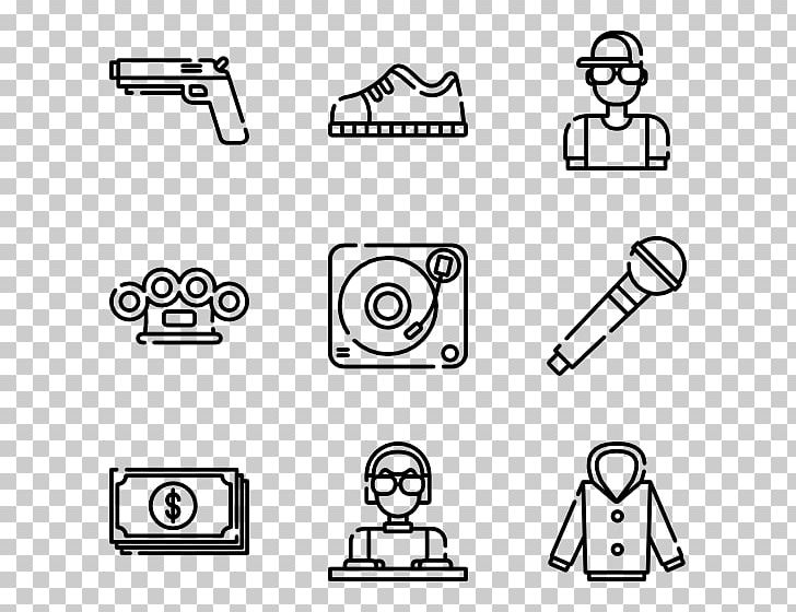 Computer Icons Hip Hop Music Rapper PNG, Clipart, Angle, Area, Black, Black And White, Brand Free PNG Download