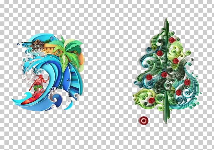 Surf Christmas Tree PNG, Clipart, Art, Artist, Christmas, Christmas Decoration, Christmas Frame Free PNG Download