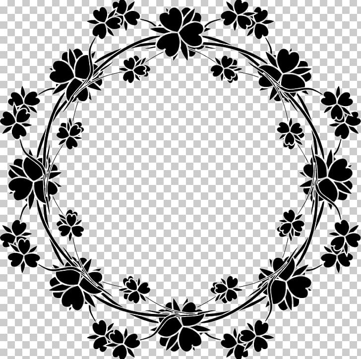 Floral Design Drawing PNG, Clipart, Art, Black And White, Branch, Circle, Decorative Arts Free PNG Download