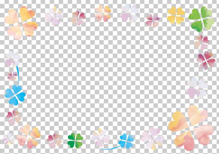 Watercolor Clover Frame. PNG, Clipart, Area, Art, Circle, Computer Wallpaper, Flora Free PNG Download