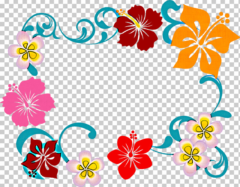 Hibiscus Frame Flower Frame PNG, Clipart, Floral Design, Flower, Flower Frame, Hibiscus, Hibiscus Frame Free PNG Download