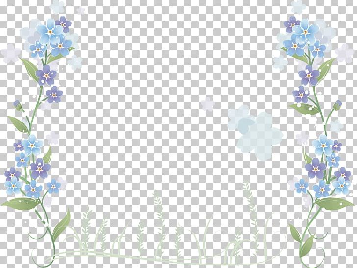 Flower Blue PNG, Clipart, Blue, Border, Border Texture, Cartoon, Design Free PNG Download