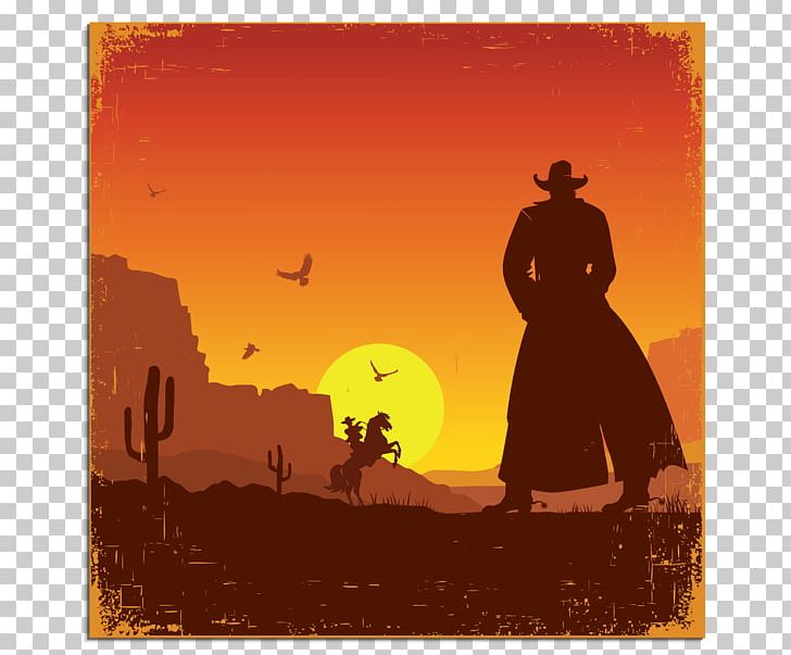 American Frontier Western United States Poster PNG, Clipart, American Frontier, Animals, Cowboy, Heat, Landscape Free PNG Download