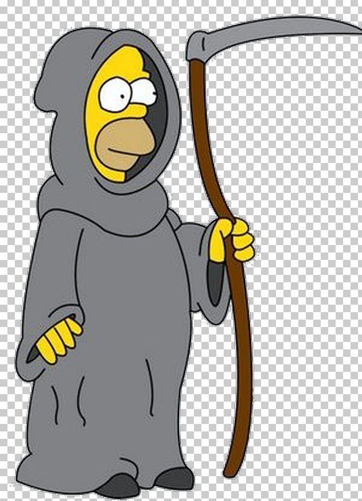 Death Homer Simpson Bart Simpson Drawing PNG, Clipart, Bart Simpson, Beak, Cartoon, Death, Drawing Free PNG Download
