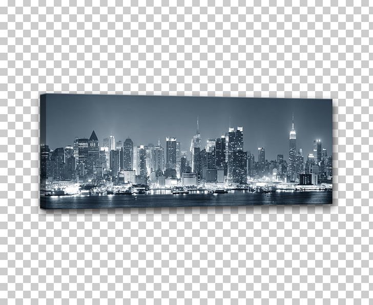 Manhattan Skyline Skyscraper Canvas Print PNG, Clipart, Art, Black And White, Canvas, Canvas Print, City Free PNG Download