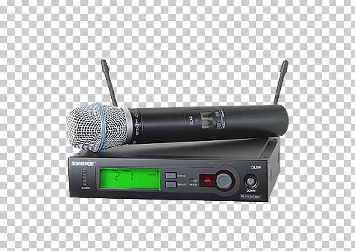 Wireless Microphone Shure SM58 Shure BETA 87A Shure SLX24/BETA58 PNG, Clipart, Audio, Audio Equipment, Electronic Device, Electronics, Handheld Devices Free PNG Download