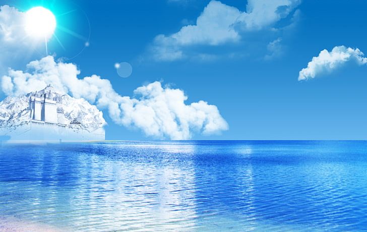 Sea Sky Cloud Blue Shore PNG, Clipart, Arctic, Beach, Blue, Blue Background,  Blue Sky Free PNG